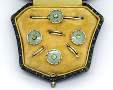 Rare Guilloché Enamel Buttons