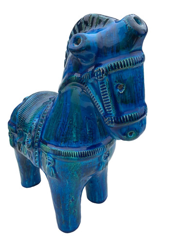 Retro italian blue pottery - italian,