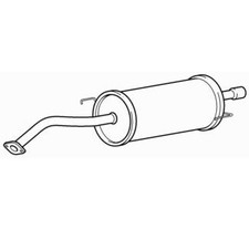 Rear Exhaust Silencer Back Box