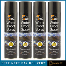 WATERPROOF SPRAY FABRIC PROTECTOR FOR CLOTHING TENTS SHOES CAMPING COAT 300ML 