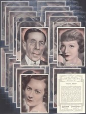 ARDATH-FULL SET- FILM STAGE & RADIO STARS 1935 (X25 CARDS) EXCELLENT