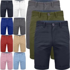 Mens Stretch Chino Shorts Cotton Summer Half Pant Casual Cargo Combat Casual