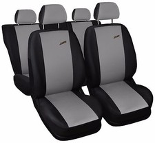 Car seat covers fit Fiat Punto Evo - XR black/grey sport style full set