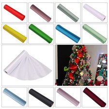 Premium Satin Plain Roll 29cm X 20m Perfect for Table Runners Chair Bows Ribbons