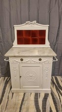 Painted Marble Top Tile Back Washstand Bathroom Furniture