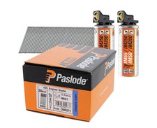 Paslode 300271 F16 1.6mm x 38mm Galvanised Angled Brad Nails (2000 Pack & 2 FC)
