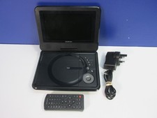 WORKING black GOODMANS PORTABLE DVD PLAYER CAR 7" kids GDVDPLY01 swivel