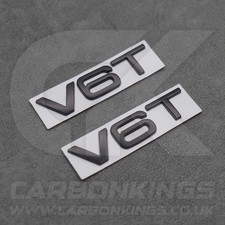 2x Matte Black V6T Side Wing