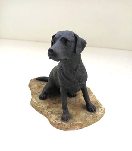 Vintage black labrador - black,