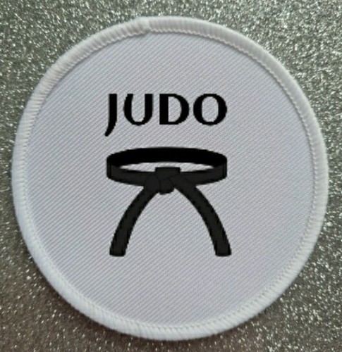 Judo black belt iron sew - judo,