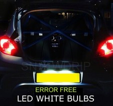 For VAUXHALL ASTRA H CORSA D LED XENON WHITE NUMBER PLATE LIGHT BULBS UPGRADE