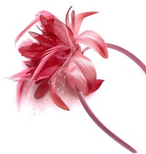 Pink Feather Aliceband