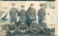 WW1 Army Pay Corps and one Lincolnshire Regiment soldiers photo camp 