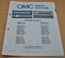 OMC 5 6 8 Parts Catalog 1986