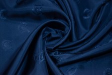 Hunting Suit Lining Fabric Fox Head Phillips & Piper Midnight Blue Rare by m