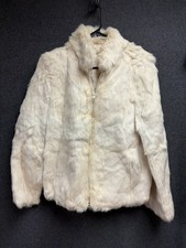 Vintage Real Rabbit Fur White