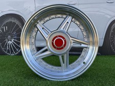 4X 17" 4X100/108 Ferarri 458 Split Style Silver Wheels Fits For: E30, MX5, Ford