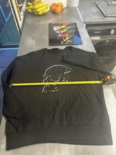 Judas Sinned Sweatshirt XL Black White Diamanté Scull Detail Gothic Siksilk