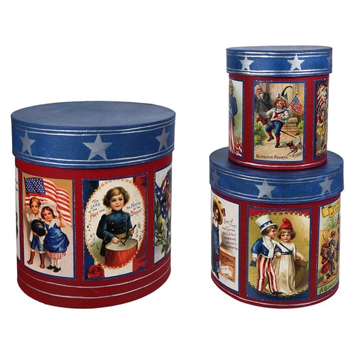 Americana nesting boxes set - boxes, set/3