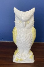 Belleek Horned Owl Vase