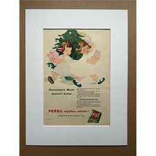 CADBURY'S MILK TRAY - vintage POSTER - original retro advert from 1958  - mounte