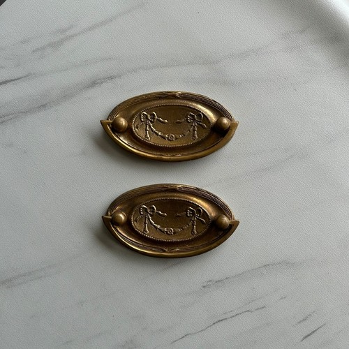 Vintage victorian brass drop - brass,