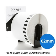 Brother Compatible DK-22205 Label Roll 62mm – QL-500/700/800/1050 QL Printers