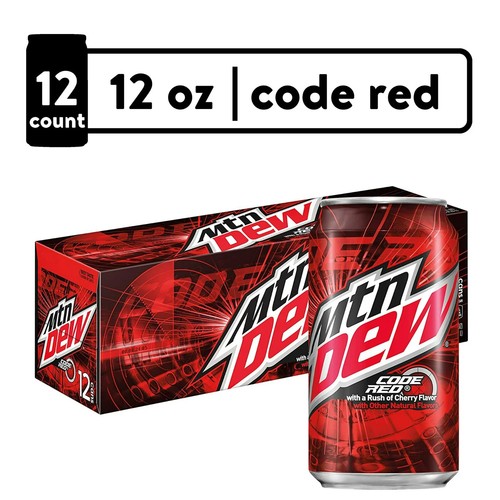 Mountain dew code red oz - dew, 12