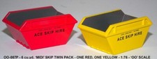 Unit Models 2 Pack of 8 Cubic Yard Midi Skip Models 1:76/OO Gauge