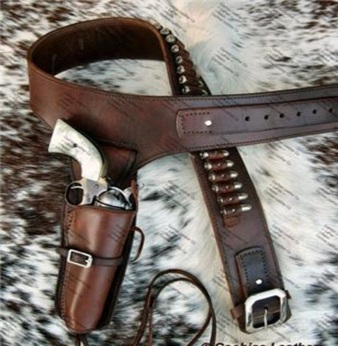 Western gun holster belt - western,
