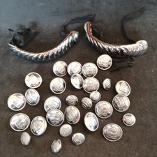 Vintage Essex Army fire Brigade Uniform Buttons. Bundle Joblot