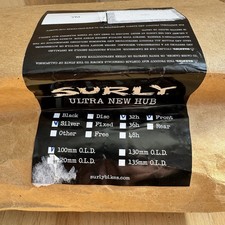 New Surly Front Hub 32 Hole 100mm Rim Brake Silver 9x100 Track Road Fixie