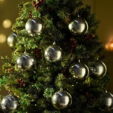 10 Pack Silver Christmas