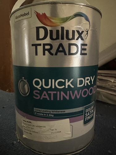 Satinwood dulux 5litre paint - satinwood,