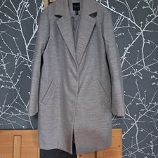 Newlook Coat Size 14 VGC Grey