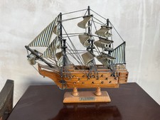 Wooden HMS Bounty And HMS Victory