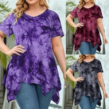 Plus Size 26 Womens Tie Dye