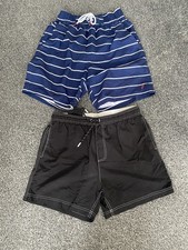 2 Pairs of Mens Swim Shorts On Fire and Kangaroo Poo Brief Lined Size M & S