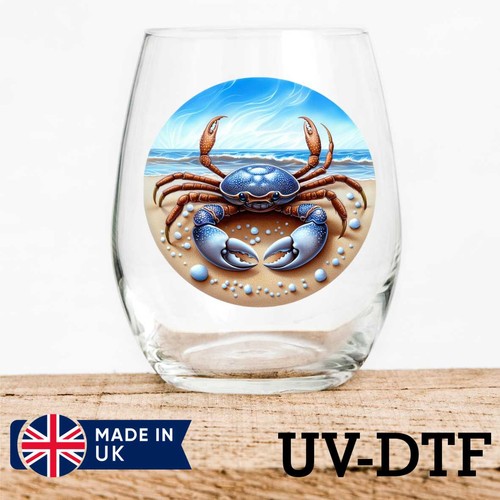 Blue crab 8pcs dtf - crab, uv