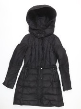 Zara Women's Black Puffer Coat Size 12