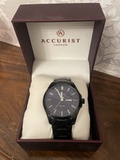 Accurist Mens Black Quartz