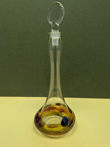 Art glass perfume bottle - glass,