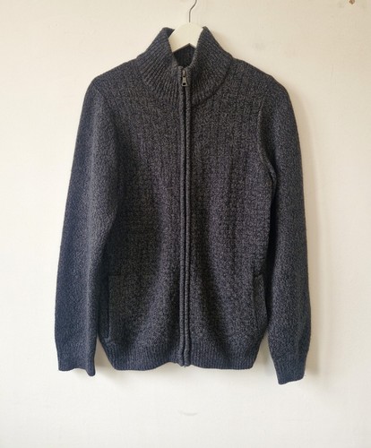 Cardigan charcoal chunky - s,