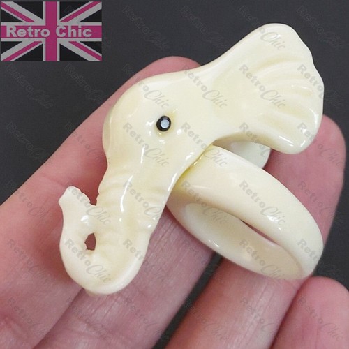 Large elephant ring vintage - elephant,