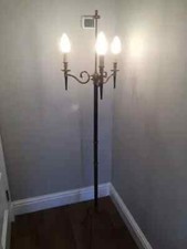 🇫🇷Vintage Art Deco 3 Arm Candelabra floor lamp-🆓DLVY-PL SeeMyOther Lamps