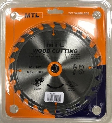 Mtl 190mm 24t 30mm - x, tct