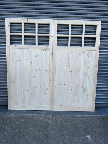 Wooden garage doors - garage,