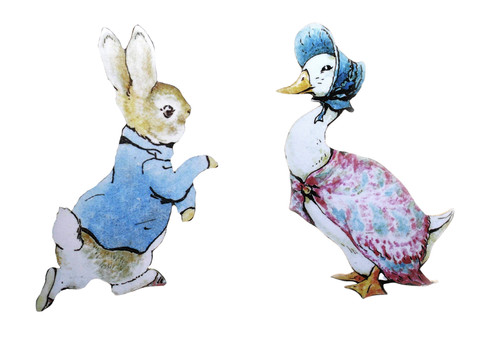 Beatrix potter plaque set - set,
