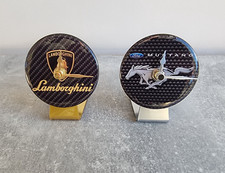Lamborghini Ford Mustang Table Desk Top Clock 80mm Car Badge Emblem Owners Club