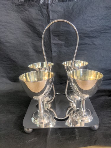 Vintage art deco epns egg - epns, cup